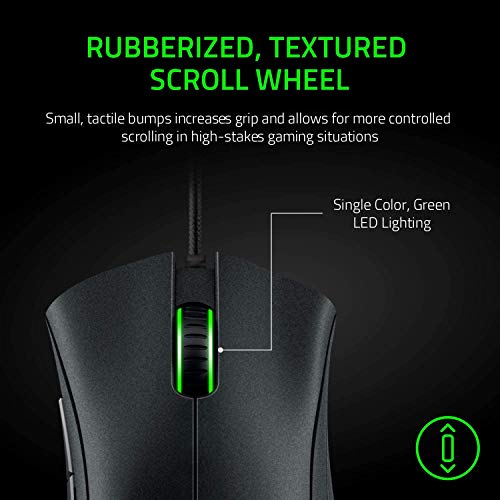 Razer DeathAdder Essential Gaming Mouse, 6400 DPI Optical Sensor, Black B344
