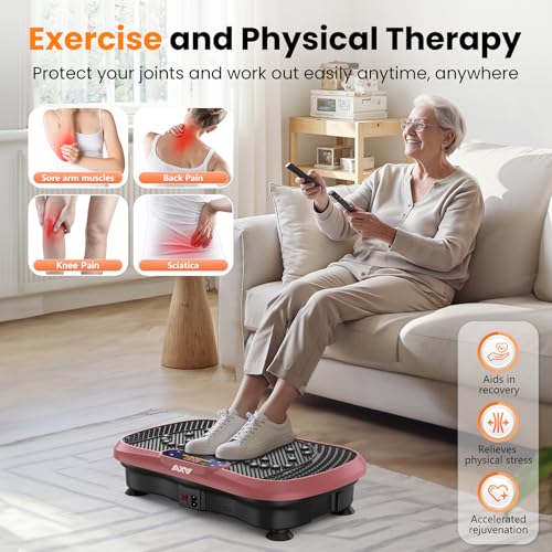 AXV Vibration Plate Fitness Platform Exercise Machine for Full Body Workout Q37919