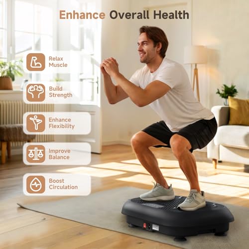 Vibration Plate Exercise Machine for Whole Body Workout at Home S398289