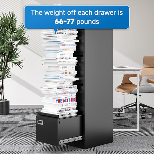 2 Drawer Vertical File Cabinet with Lock for Letter Size, Steel Office Storage Y50014