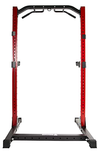 SF-SS1 3" x 3" Power Rack Squat Stand with J-Hooks and Safety Spotter Arms X542596