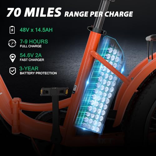MOONCOOL Electric Tricycle for Adults 350W 36V Removable Battery 7 Speeds P222040