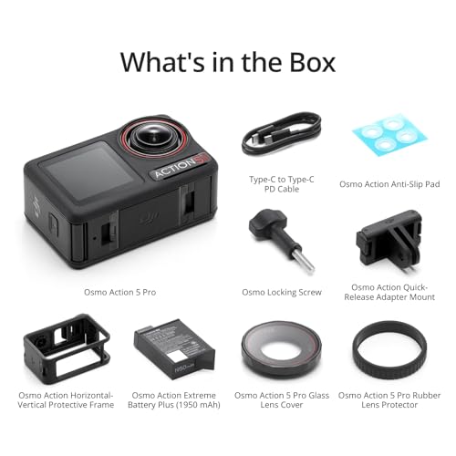 DJI Osmo Action 5 Pro Adventure Combo, 4K Action Camera with Dual OLED Touchscreens G81878