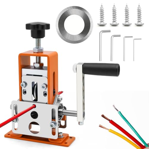 Manual Wire Stripping Machine Gauge Wire 0.06-1 inches,Scrapping Copper Wire Peeler Machine,Drill Powered Hand Crank Wire Stripper Tool for Scrap Copper Recycling