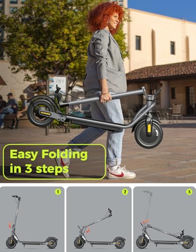 Jasion JS2/PRO Electric Scooter, 25 Miles Range, 22MPH Max Speed, 850W Peak Adult Escooter P831
