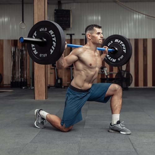 RITFIT Olympic Barbell 4ft/6ft 2 Inch Weight Bar for Strength Training, 500lbs Capacity F369