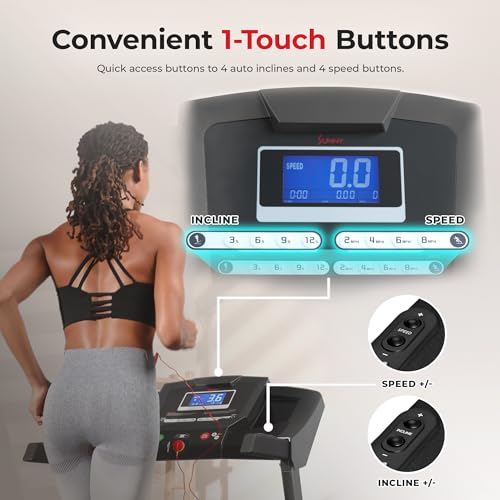 Sunny Health & Fitness Smart Treadmill with Auto Incline - SF-T7515SMART T120697