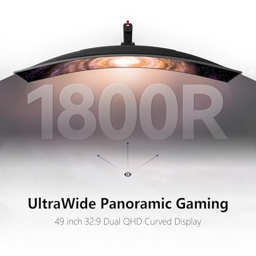 INNOCN 49" Curved Ultrawide Gaming Monitor 120Hz QHD 32:9 E79455