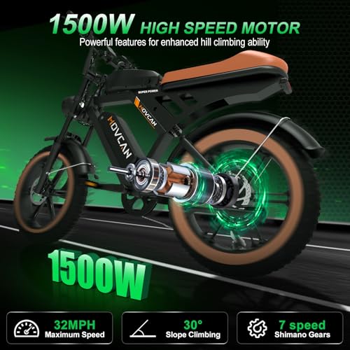 MOVCAN V30 Series Electric Bike for Adults 20" Fat Tire Ebike N31922