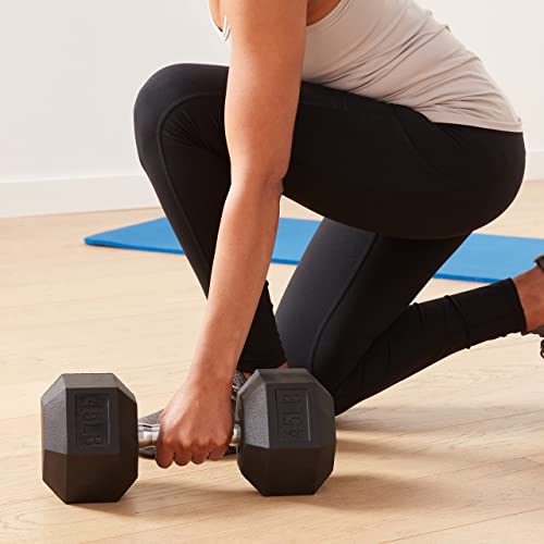 Amazon Basics Rubber Hex Dumbbell K648924