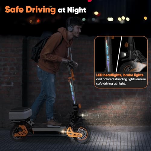 Ruitoo Electric Scooter 1000W Motor, Foldable Off Road E-Scooter for Adults I897875