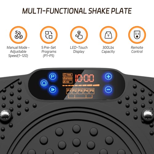 TISSCARE Vibration Plate Exercise Machine for Whole Body Workout at Home A527