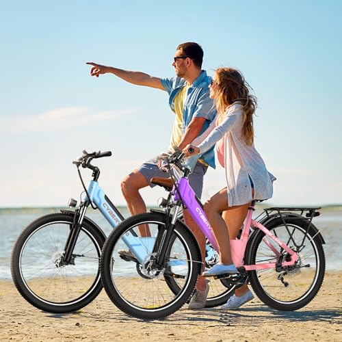 1000 Peak Electric Bike for Adults, 80 Miles Removable Battery, 26" 7-Speed D960