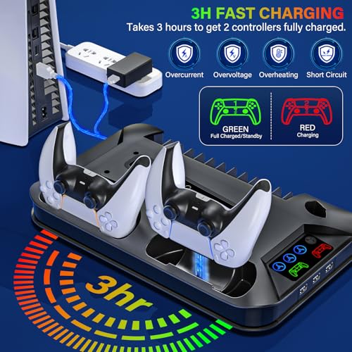 PS5 Cooling Station with Controller Charging for PlayStation 5 Slim & Pro N2468