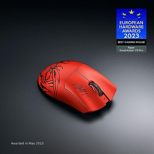 Razer DeathAdder V3 Pro Wireless Gaming Mouse, 63g Ultra Lightweight, Black B812