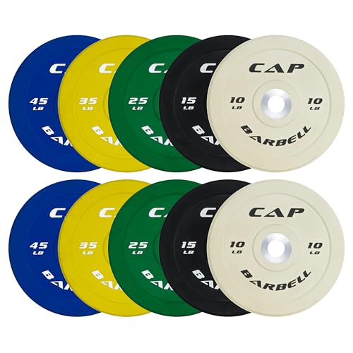 CAP Barbell 2-Inch Olympic Bumper Plate Weight Set O371151