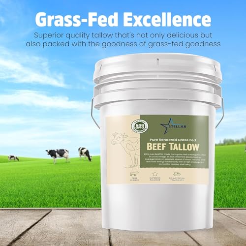 Stellar Beef Tallow 100% Grass-Fed Food Grade 3 LBS X211