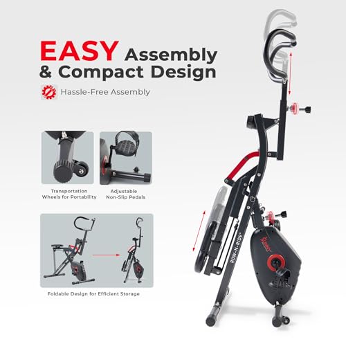 Sunny Health & Fitness Row-N-Ride PRO Full Body Squat Machine G774529