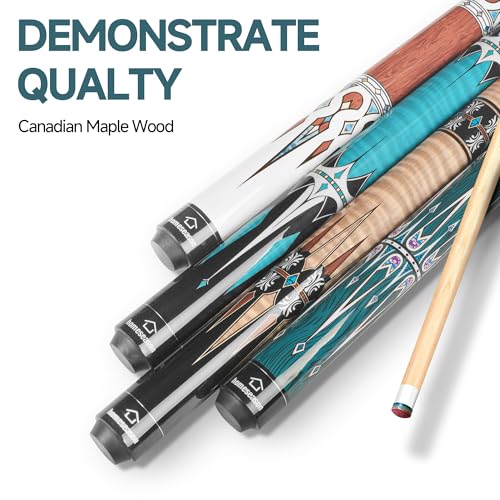 HomeSeason Pool Cue Stick 57" Low Deflection Billiard Cue Z435367
