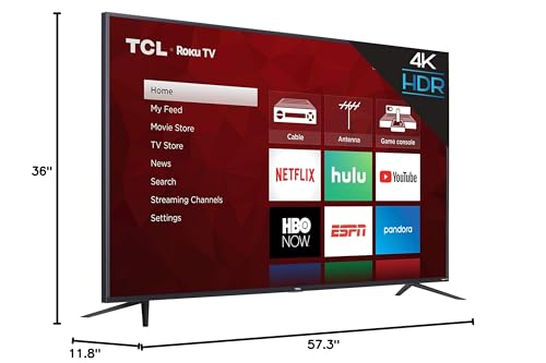 TCL 43S425 43 Inch 4K Ultra HD Smart ROKU LED TV F2207