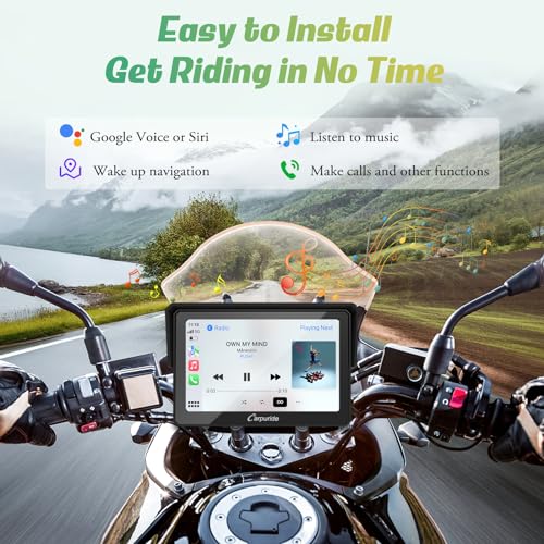 Carpuride W702 7 inch Waterproof Touchscreen GPS Navigator for Motorcycle F66615