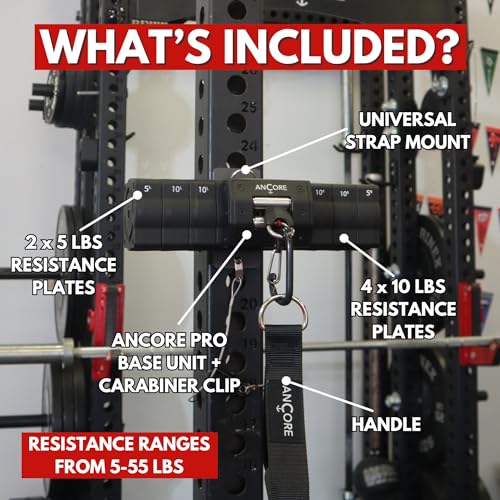 Ancore Pro Home Gym Cable Machine with Squat Rack Mount P9252