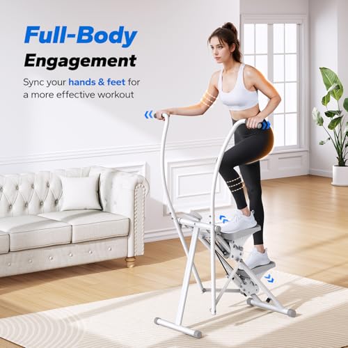 MERACH Stair Stepper for Home Gym, Vertical Climber Machine with Adjustable Handlebar P988