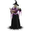 COLLECTIVE HOME - 6-Ft. Witch, Halloween Decorations, Halloween Outdoor Animatronics, Motion-Activated Life Size Talking Scare Prop, Haunted House Yard Garden Lawn