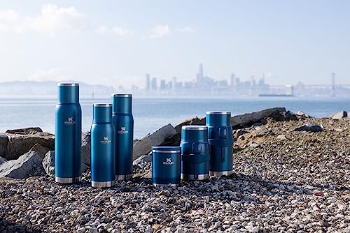 Stanley Adventure-To-Go Vacuum Bottle 25 oz Wide Mouth Insulated Stainless Steel Thermos, Blue Glow D5617