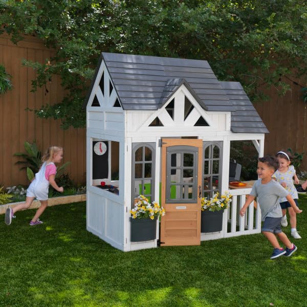 KidKraft Lantana Lane Outdoor Wooden Playhouse with Kitchen O8887