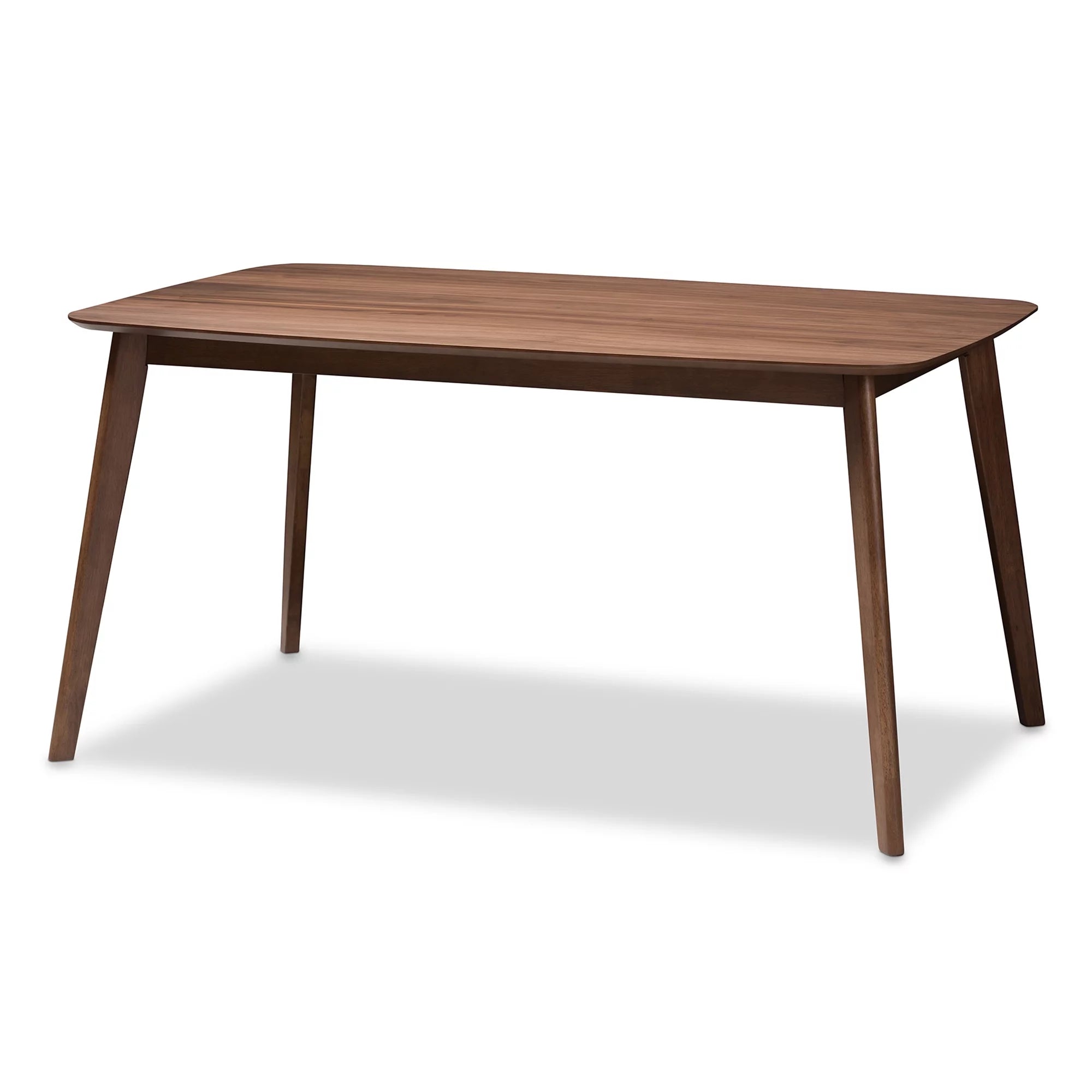Baxton Studio Danton Mid-Century Modern Grey Fabric 5-Piece Dining Set Y141