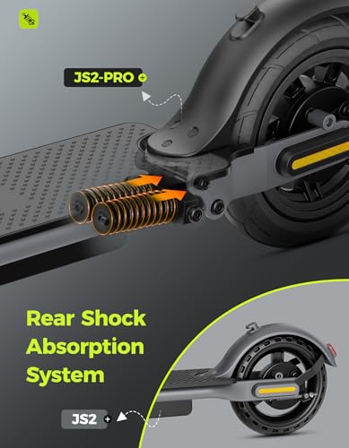 Jasion JS2/PRO Electric Scooter, 25 Miles Range, 22MPH Max Speed, 850W Peak Adult Escooter P831