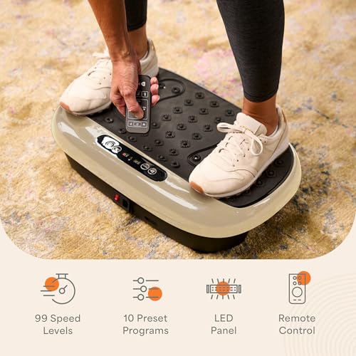 Lifepro Vibration Plate Exercise Machine with Magnetic Acupoints for Full Body Fitness P3479