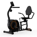 Recumbent Exercise Bike for Home Use, Quiet Recumbent Stationary Bikes for Adults & Seniors, 16-Level Resistance, Adjustable Seat, Supports 400LB, Pulse Sensors & LCD Display
