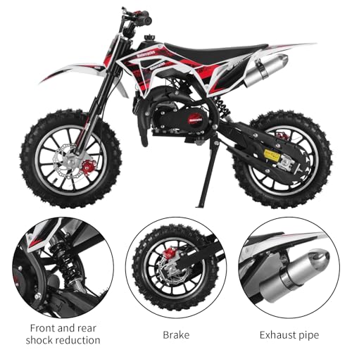 Kids Dirt Bike 49cc Gas Mini Motorcycle Off Road Pink Q561898