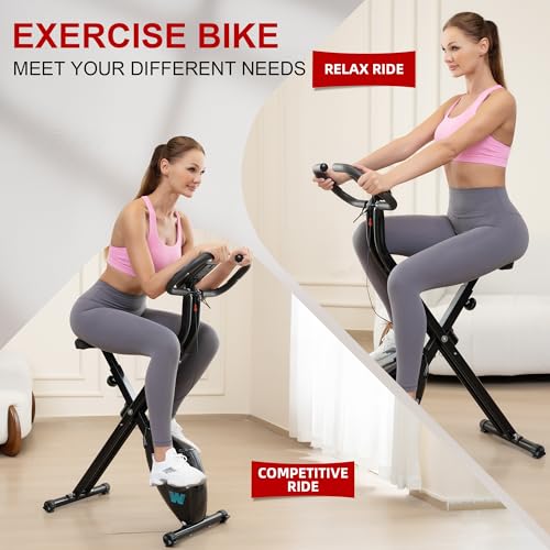 BARWING Foldable Exercise Bike for Home Workout, 350LB Capacity Z9564