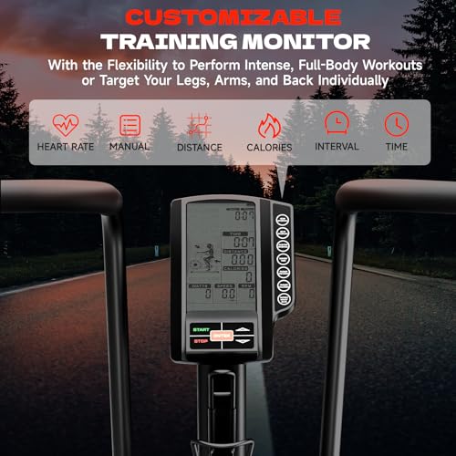 Magnetic Air Resistance Exercise Bike with Dual Action Handlebars L6339