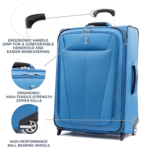 Travelpro Maxlite 5 Softside Expandable 2 Wheel Carry-On Luggage, Burgundy, 22-Inch Q6258