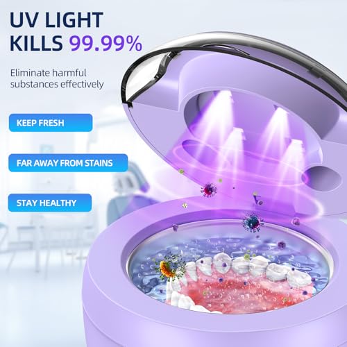 Ultrasonic Retainer Cleaner for Dentures, Mouth Guards, Braces, Jewelry, 200ML, 45kHz X607