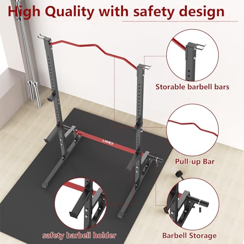 Adjustable Squat Rack Barbell Stand for Home Gym M6904