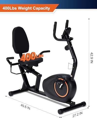 Recumbent Exercise Bike for Seniors with 400LB Capacity M8602