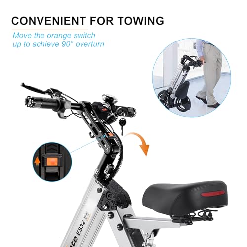TopMate ES32 Electric Scooter 3-Wheel Foldable Trike for Adults D49422