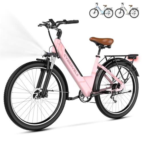 1000 Peak Electric Bike for Adults, 80 Miles Removable Battery, 26" 7-Speed D960