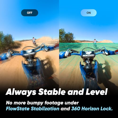 Insta360 X3 Motorcycle Kit - Waterproof 360 Action Camera with 5.7K HDR Video E78107