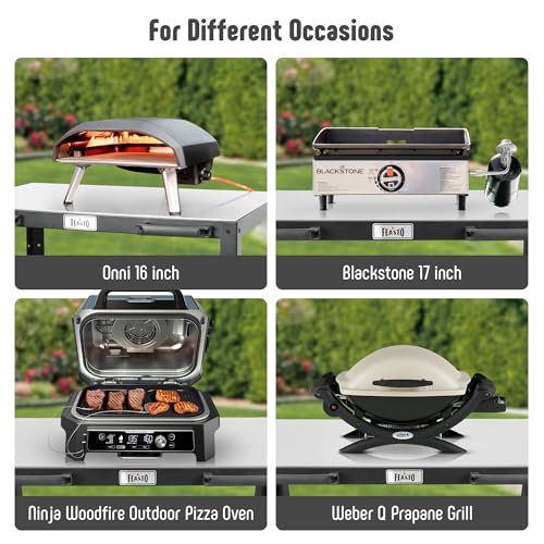 Outdoor Grill Cart with 304 Stainless Steel Sink and Wheels Q934005