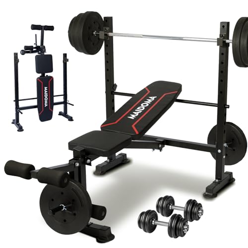1500LBS 8-in-1 Olympic Weight Bench with Leg Extension & Preacher Curl A945