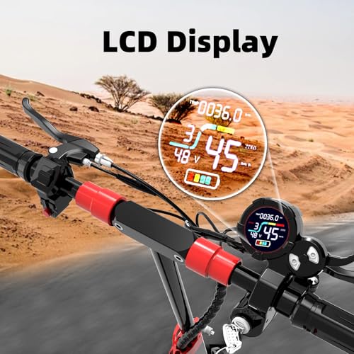 Electric Scooter Adults, 11" Off-Road Tires, 48V Battery, 1200W Motor, Folding Commuter Z198