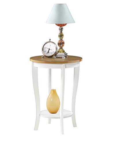American Heritage Round End Table, Black U219