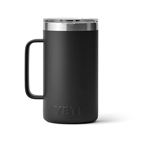 YETI Rambler 24 oz Mug, Stainless Steel, Vacuum Insulated N160
