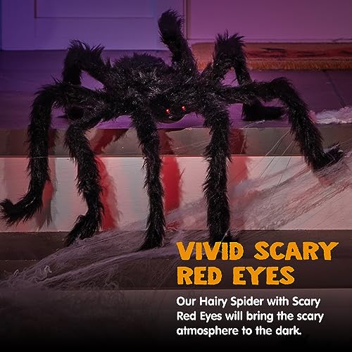 JOYIN 9 Ft Halloween Spider Outdoor Decorations Giant Scary Props Q72122